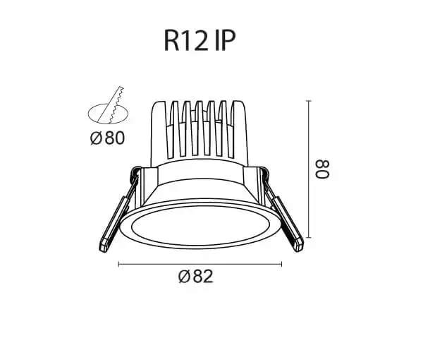 נוק R12 IP - תאורה מודרנית לעיצוב מושלם – תמונה 3